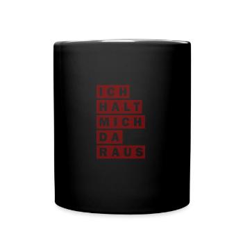 Je ne m’en mêlerai pas - Mug uni - noir - Devant