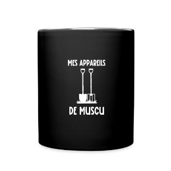 mes appareils de muscu - Mug uni - noir - Devant