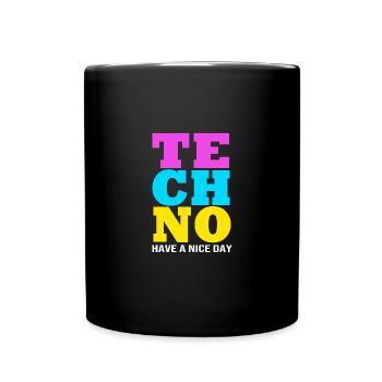 Rave Raver Musique techno Techno basse Table de mixage - Mug uni - noir - Devant