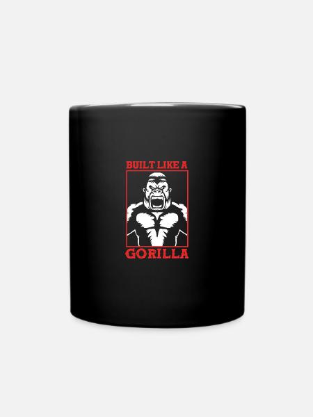 Gorilla - Tasse einfarbig - Schwarz