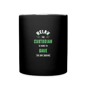 School caretaker - Full Colour Mug - black - Front