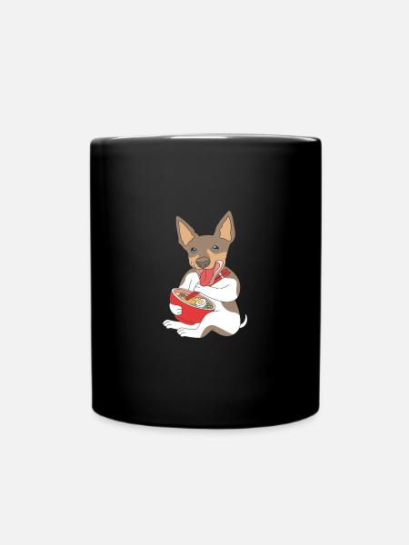 Rat Terrier - Tasse einfarbig - Schwarz