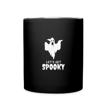 Lustiges Gespenst mit Spruch Halloween Geschenk - Tasse einfarbig - Schwarz - Vorne