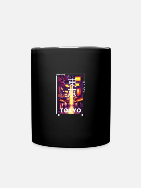 Japanisch Streetwear Aesthetic - Tasse einfarbig - Schwarz