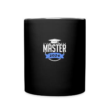 Master 2024 Masterabschluss Sponsion Absolvent - Tasse einfarbig - Schwarz - Vorne