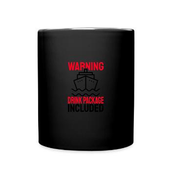 Avertissement de navire J’ai acheté le forfait boisson Croisière - Mug uni - noir - Devant