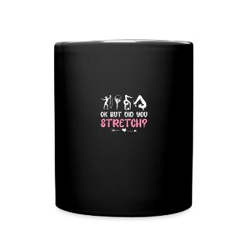 D’accord, mais vous êtes-vous étiré? Entraîneur en médecine sportive - Mug uni - noir - Devant