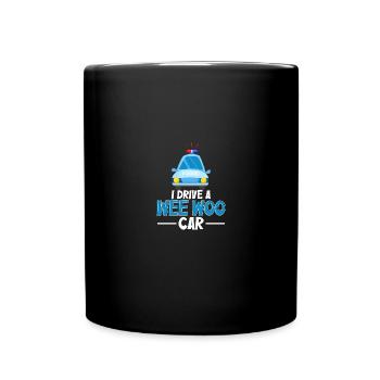 Je conduis une voiture Wee Woo pour les policiers Policiers - Mug uni - noir - Devant
