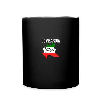 Lombardia Italia Drapeau italien Italie - Mug uni - noir - Devant