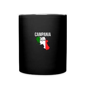 Campania Italia Italian flag Italy - Full Colour Mug - black - Front