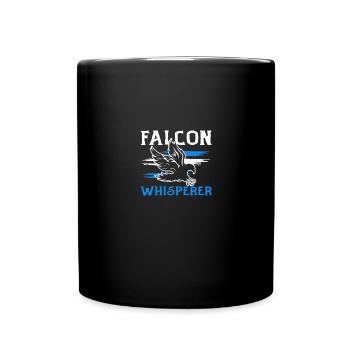 Falcon Whisperer Ornithologie Falkner - Tasse einfarbig - Schwarz - Vorne