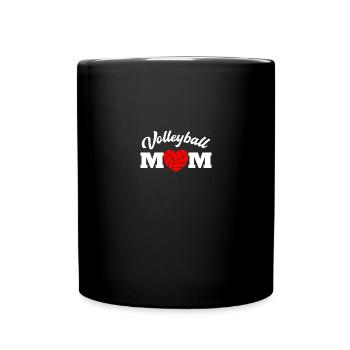 Volleyball Mom For Volleyball Moms Women - Full Colour Mug - black - Front