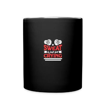 La sueur n’est que de la graisse pleurant Gym Workout Fitness pour - Mug uni - noir - Devant