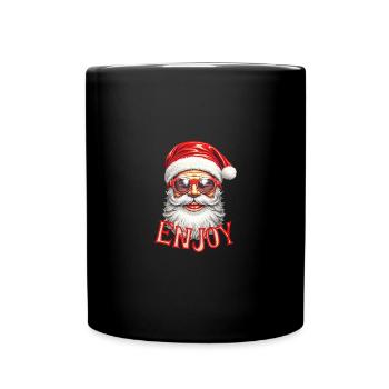 Père Noël profiter - Mug uni - noir - Devant