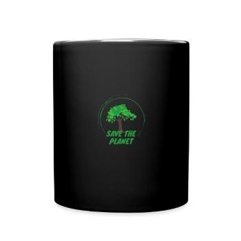 Save The Planet - Full Colour Mug - black - Front