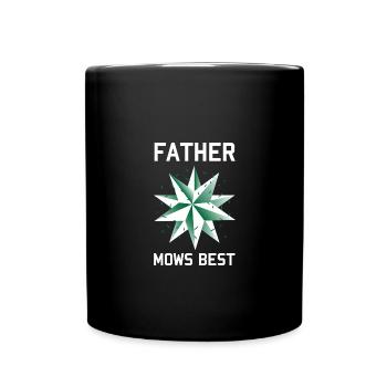 Tonte de pelouse Tondeuse à gazon Jardinier - Mug uni - noir - Devant