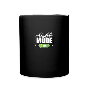 Padel Tennis Paddel Padelball Padeln Padeltennis - Tasse einfarbig - Schwarz - Vorne