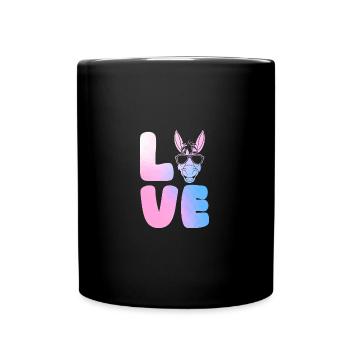 Esel - Tasse einfarbig - Schwarz - Vorne