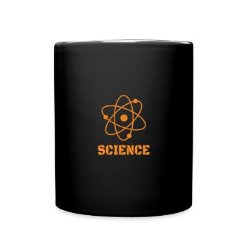 Physics: Science Atom - Tasse einfarbig - Schwarz - Vorne