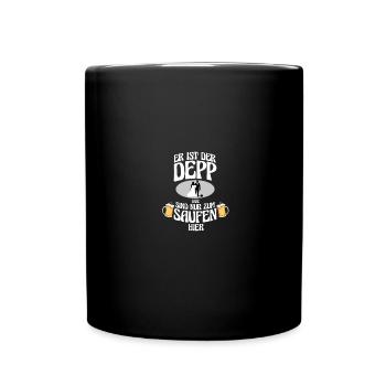 JGA Junggesellenabschied Männer lustiges Outfit - Tasse einfarbig - Schwarz - Vorne