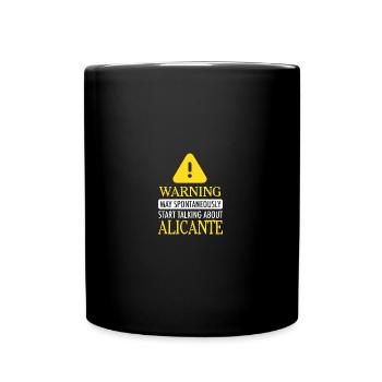 WARNING!: Alicante - Tasse einfarbig - Schwarz - Vorne