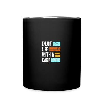 Cake - Full Colour Mug - black - Front