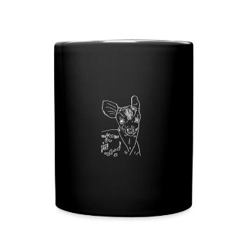 Fawn white - Full Colour Mug - black - Front