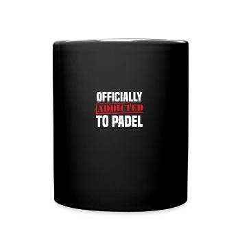Padel Tennis Paddel Padelball Padeln Padeltennis - Tasse einfarbig - Schwarz - Vorne