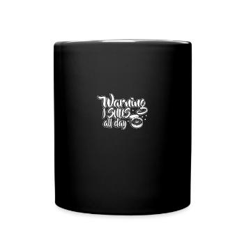 Snus sans fumée anti-fumeurs nicotiniques non-fumeurs - Mug uni - noir - Devant