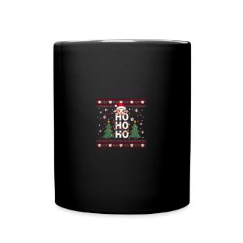 schaf spruch - Ugly Christmas Sweater - Tasse einfarbig - Schwarz - Vorne