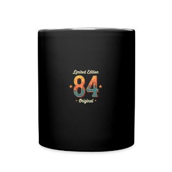 40th Birthday Man Wife 40 Years 1984 Gift - Full Colour Mug - black - Front