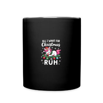 Christmas Humor - Weihnachten Shirt - Tasse einfarbig - Schwarz - Vorne