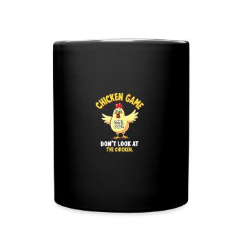 Ne regardez pas le poulet Lustiges Huhn - Mug uni - noir - Devant