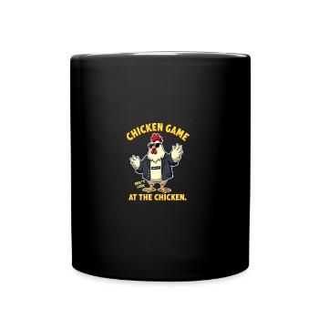 Ne regardez pas le poulet Lustiges Huhn - Mug uni - noir - Devant