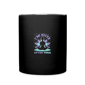 Drôle Yoga Méditation Chakra Jeu de mots - Mug uni - noir - Devant