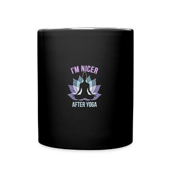 Drôle Yoga Méditation Chakra Jeu de mots - Mug uni - noir - Devant