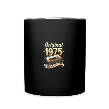 50ème Anniversaire Homme Femme 50 Ans 1975 Cadeau - Mug uni - noir - Devant