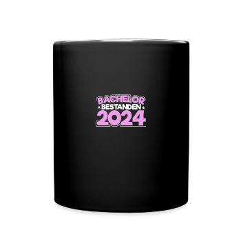 Bachelor 2024 Bachelorabschluss Absolvent Sponsion - Tasse einfarbig - Schwarz - Vorne