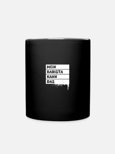 Beruf Barista - Tasse einfarbig - Schwarz