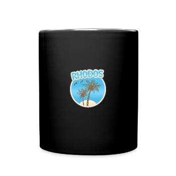 Vacances à Rhodes - Mug uni - noir - Devant
