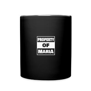 Maria - Tasse einfarbig - Schwarz - Vorne