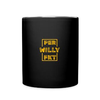 Perfekt Einzigartig Willy - Tasse einfarbig - Schwarz - Vorne