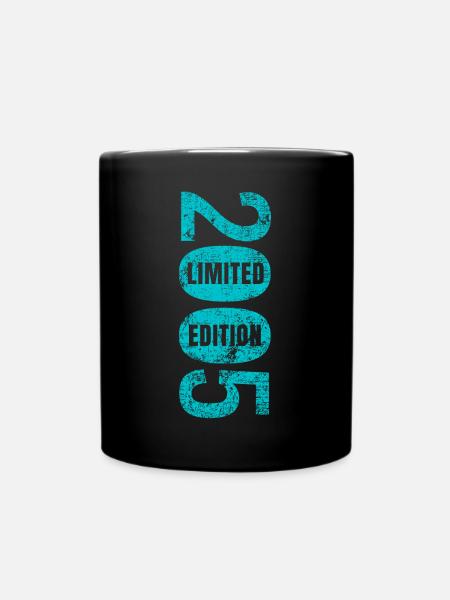 Limited Edition 2005 18. Geburtstag Geschenk - Tasse einfarbig - Schwarz