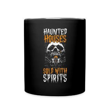 Maisons hantées vendues avec Ghosts Realtor Hello - Mug uni - noir - Devant