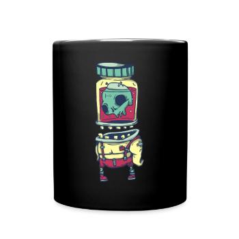 Godet de bateau - Mug uni - noir - Devant