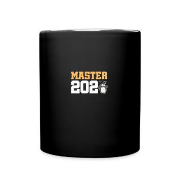 Master 2023 Abschluss Promotion Sponsion Uni - Tasse einfarbig - Schwarz - Vorne
