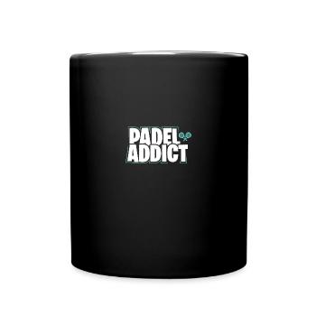 Padel Tennis Paddel Padelball Padeln Padeltennis - Tasse einfarbig - Schwarz - Vorne