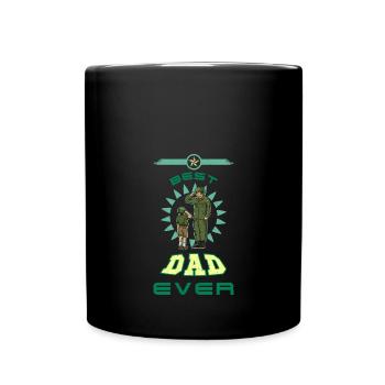 Meilleur papa de tous les temps Père Fête des pères Soldats militaires - Mug uni - noir - Devant