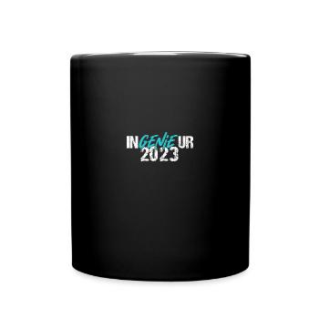 Ingenieur Genie Abschluss Sponsion 2023 Geschenk - Tasse einfarbig - Schwarz - Vorne
