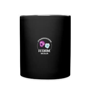 Zytologie und Zellen - Tasse einfarbig - Schwarz - Vorne